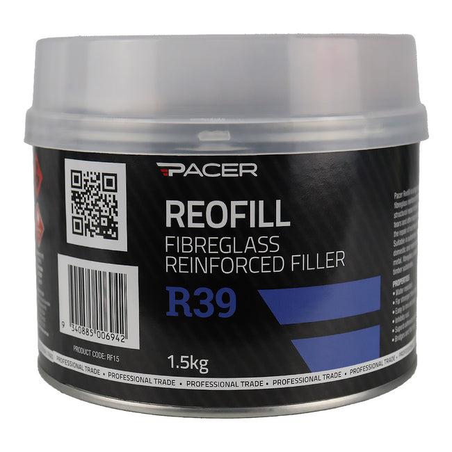 PACER R39 Reofill with Hardener 1.5kg Fibreglass Reinforced Automotive Filler