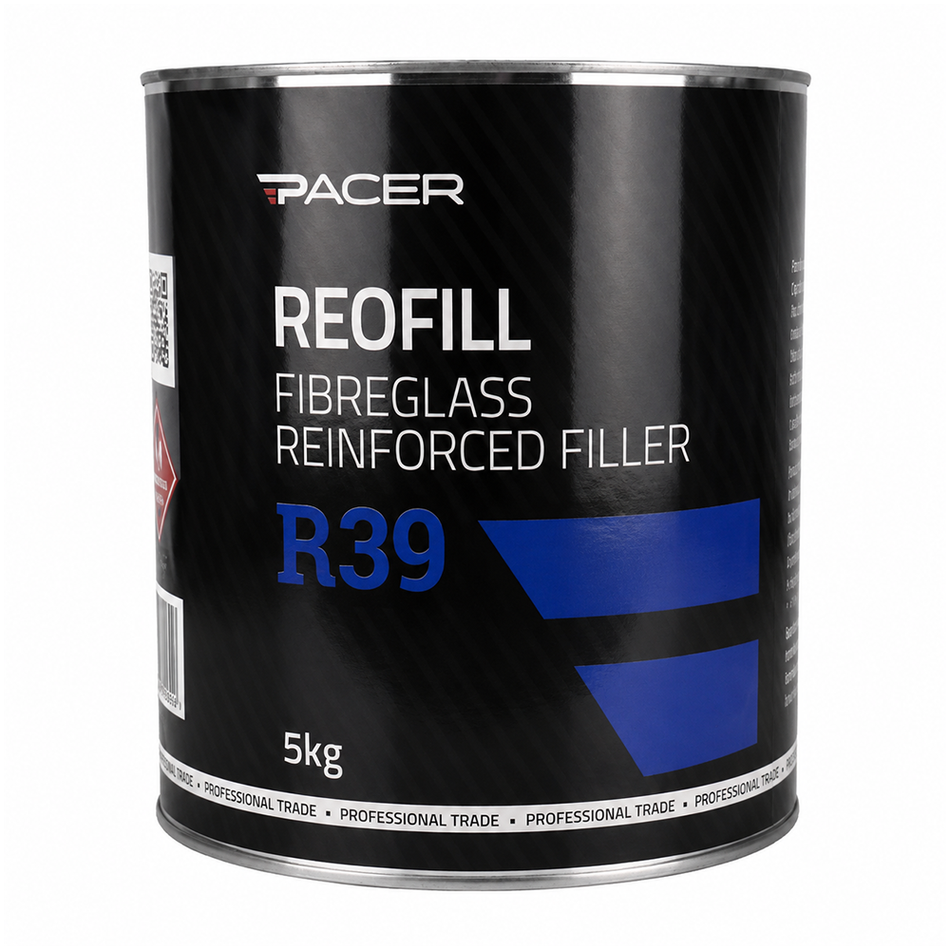 PACER R39 Reofill with Hardener 5kg Fibreglass Reinforced Automotive Filler