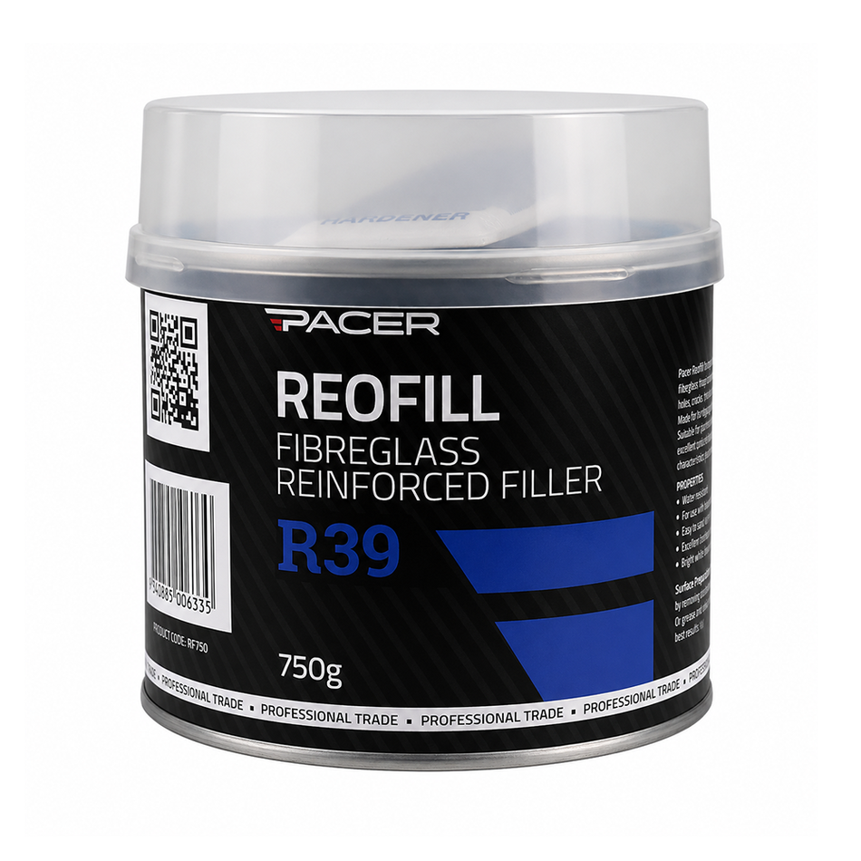 PACER R39 Reofill with Hardener 750gm Fibreglass Reinforced Automotive Filler