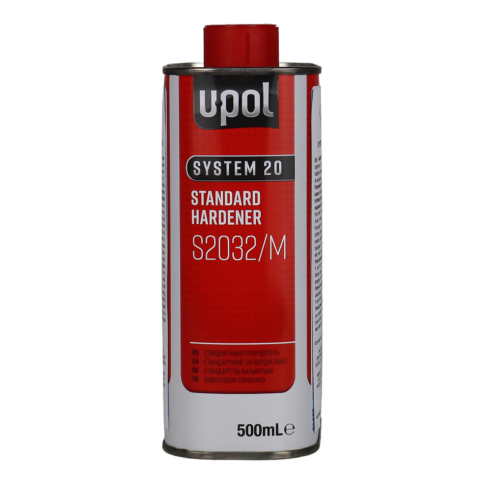U-POL System 20 Standard Hardener 500ml Automotive Clearcoat Hardener