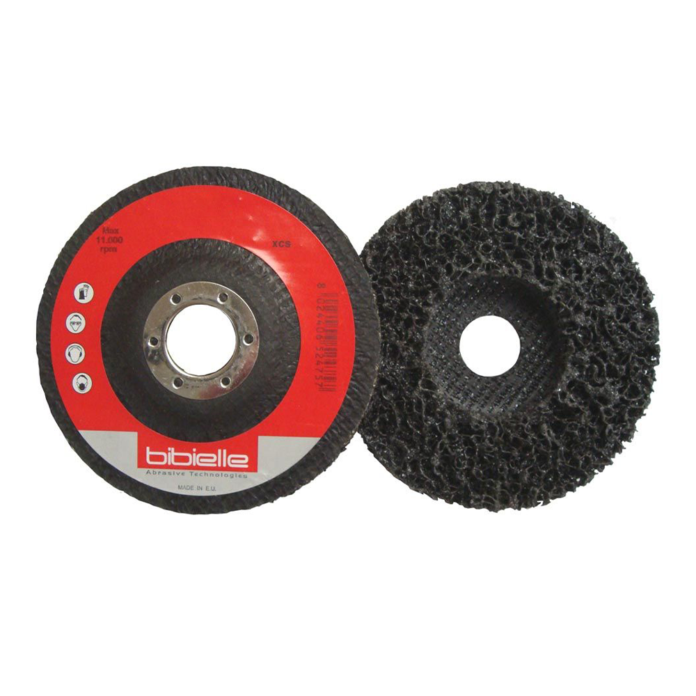 ABRASIFLEX Bibielle 115mm x 22mm Abrasive Depressed Centre Strip-It Disc Black