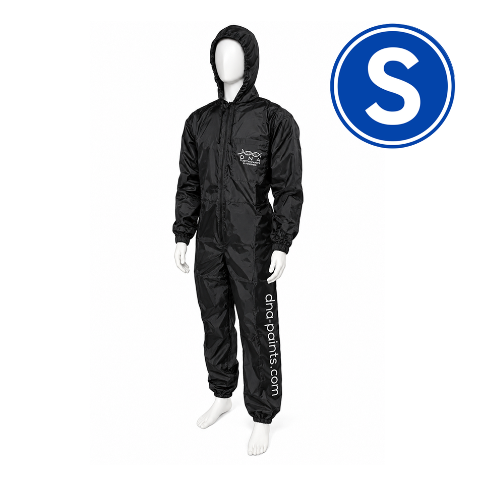 DNA Black Nylon Spray Painting Coverall Suit Small to 3XL