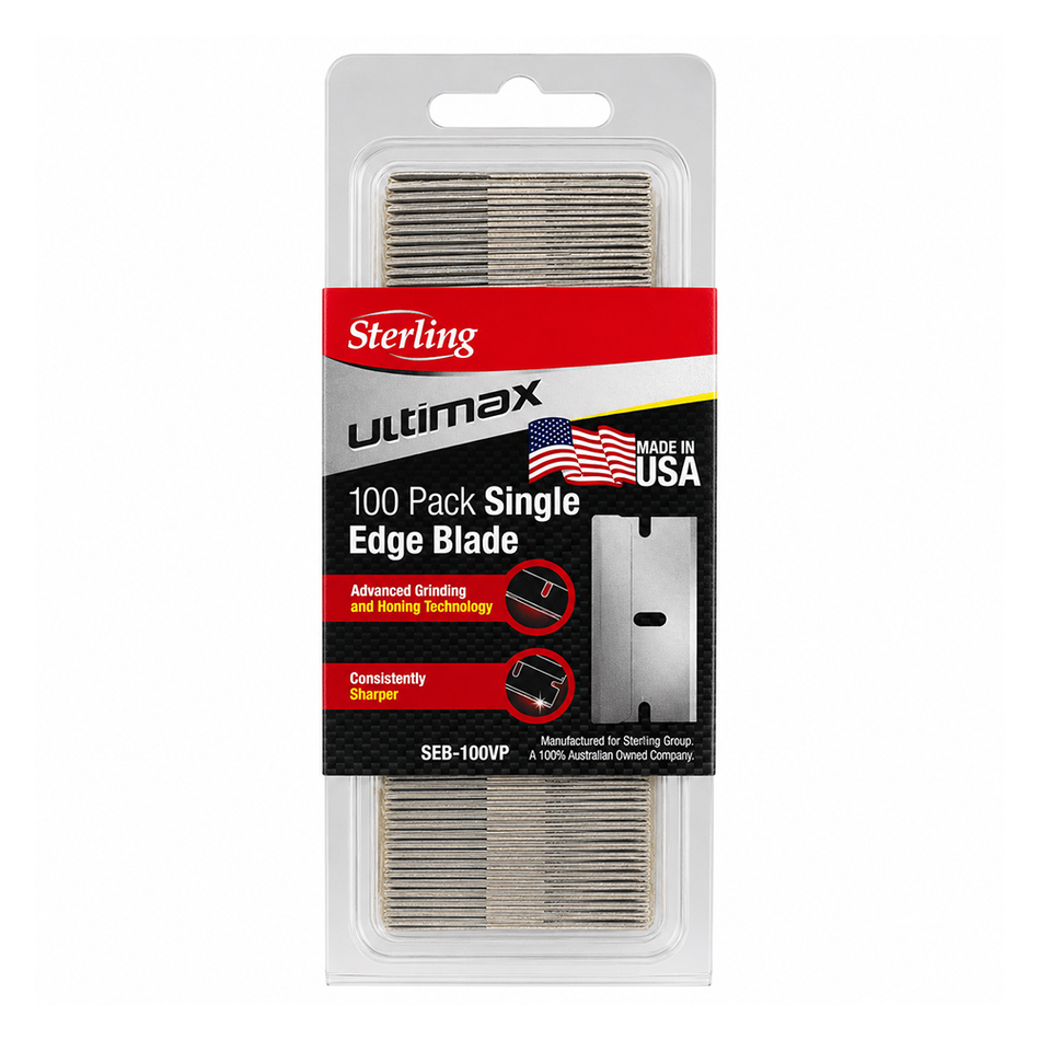 SHEFFIELD Single Edge Razor Blades No. 9 100 Pack