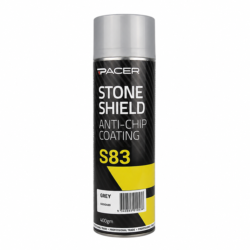 PACER Stone Shield S83 Grey 400gm Aerosol Protective Coating Underbody Spray