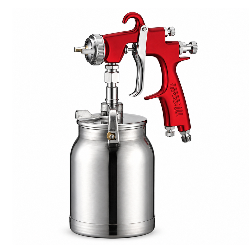 STAR V3 Pro 2000 Suction Feed Spray Gun 1.5mm Red 1L Pot