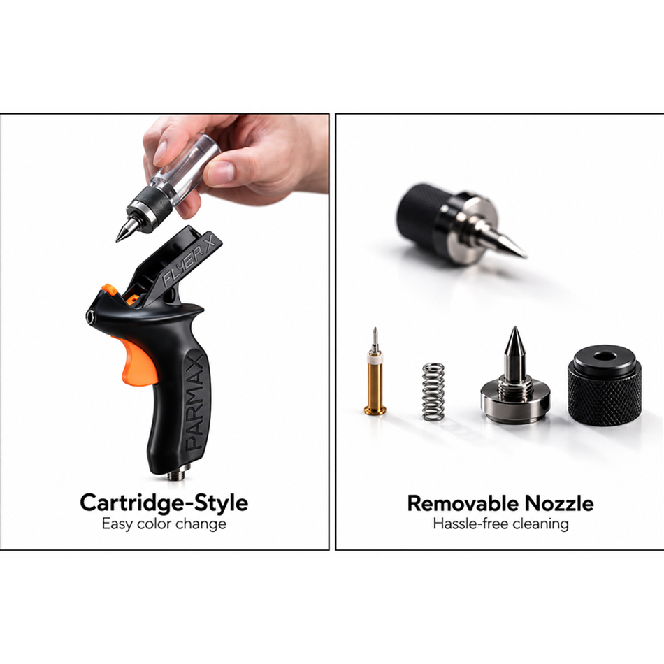 SPARMAX FlyerX Fast Colour-Change Single Action Airbrush Set