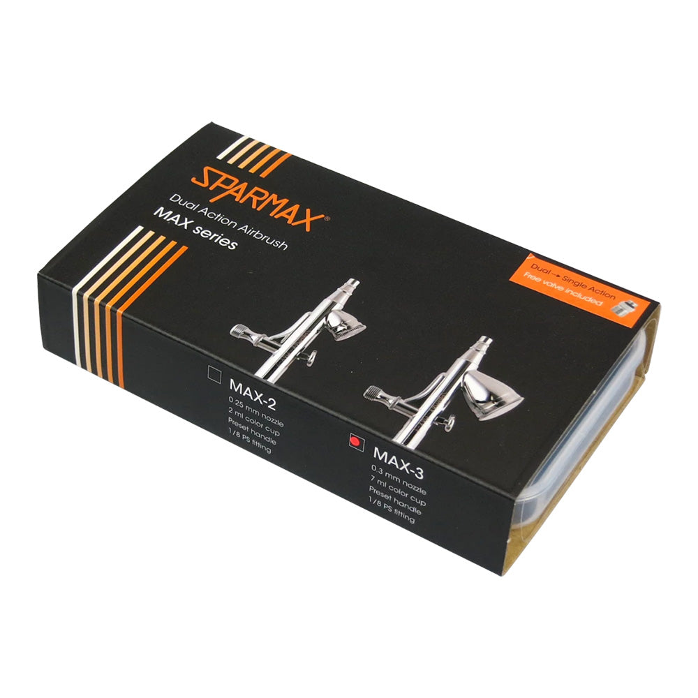 SPARMAX MAX-3 Dual Action Airbrush 0.3mm 7cc Cup Gravity SP.MAX3