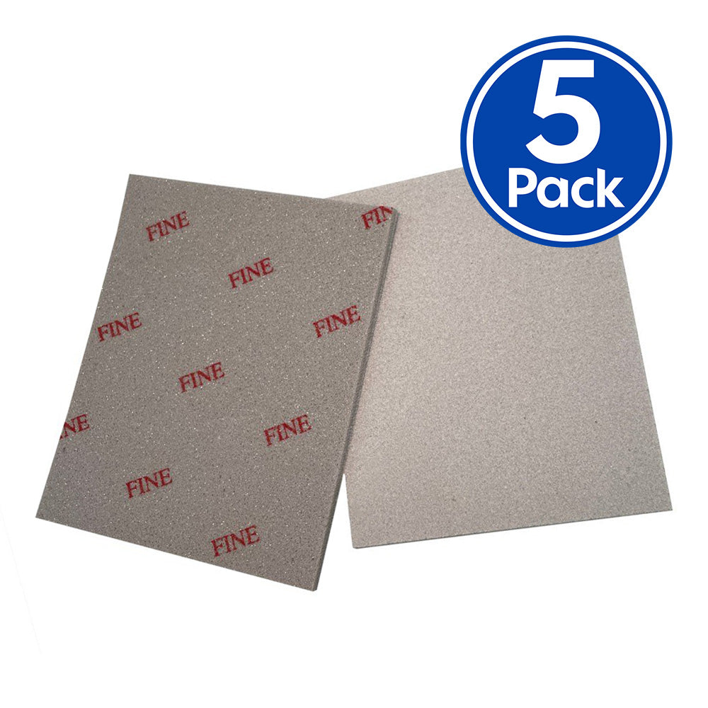ABRASIFLEX Abrasive Flexible Sanding Sponge Block Fine 320 - 400 Grit x 5 Pack