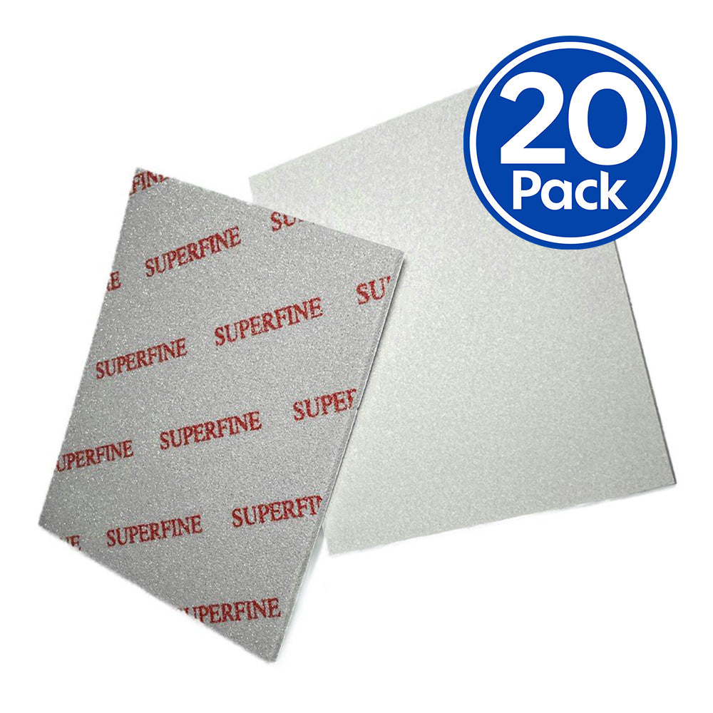ABRASIFLEX Abrasive Flexible Sanding Sponge Block Super Fine 500 - 600 Grit x 20 Pack