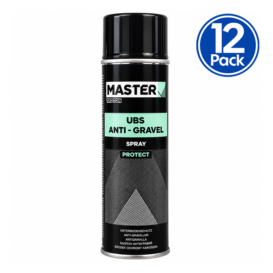 TROTON Master Stone Guard Black 500ml Aerosol Spray Underbody Coating 12 Pack