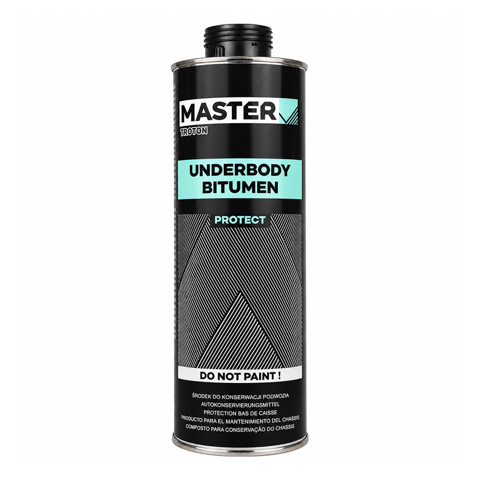 TROTON Master Spray-On Bitumen Underbody Coating Black 1L Automotive Underseal
