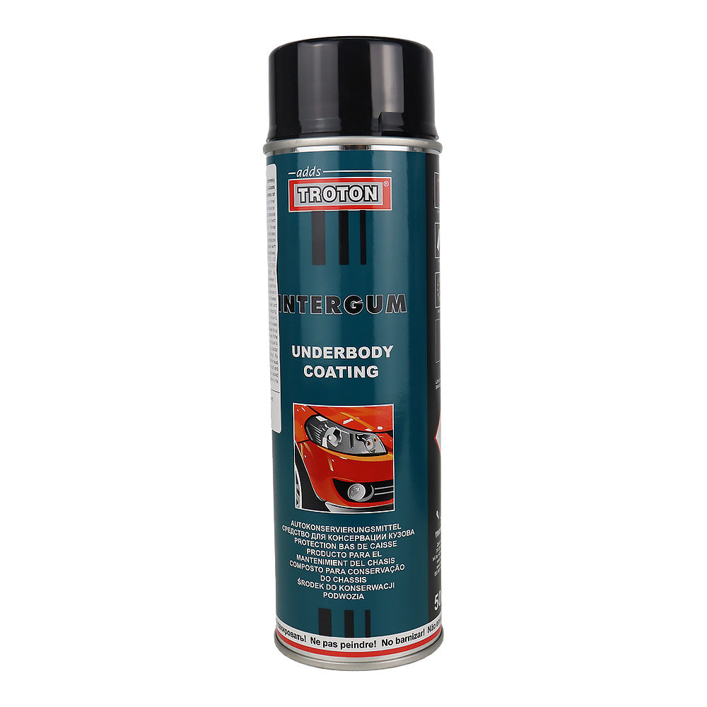 TROTON Intergum Aerosol Black 500ml Rubberised Car Protective Coating