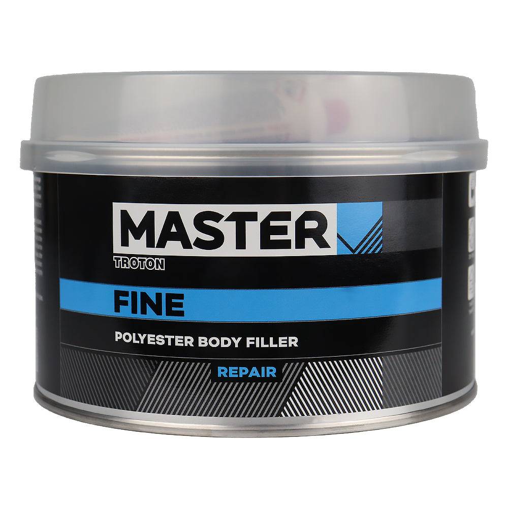 TROTON Master Fine Filler 1.8kg & Hardener Flexible Polyester Putty Repair