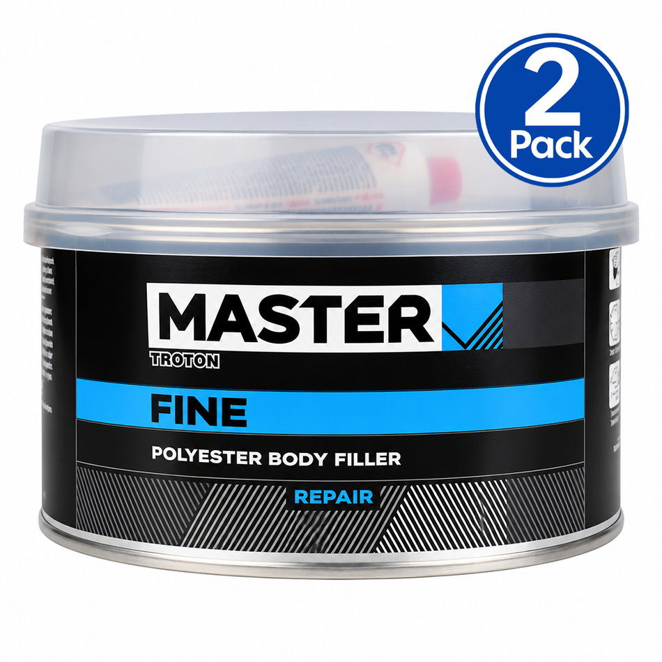 TROTON Master 2K Fine Polyester Body Filler 1.8kg 2 Pack