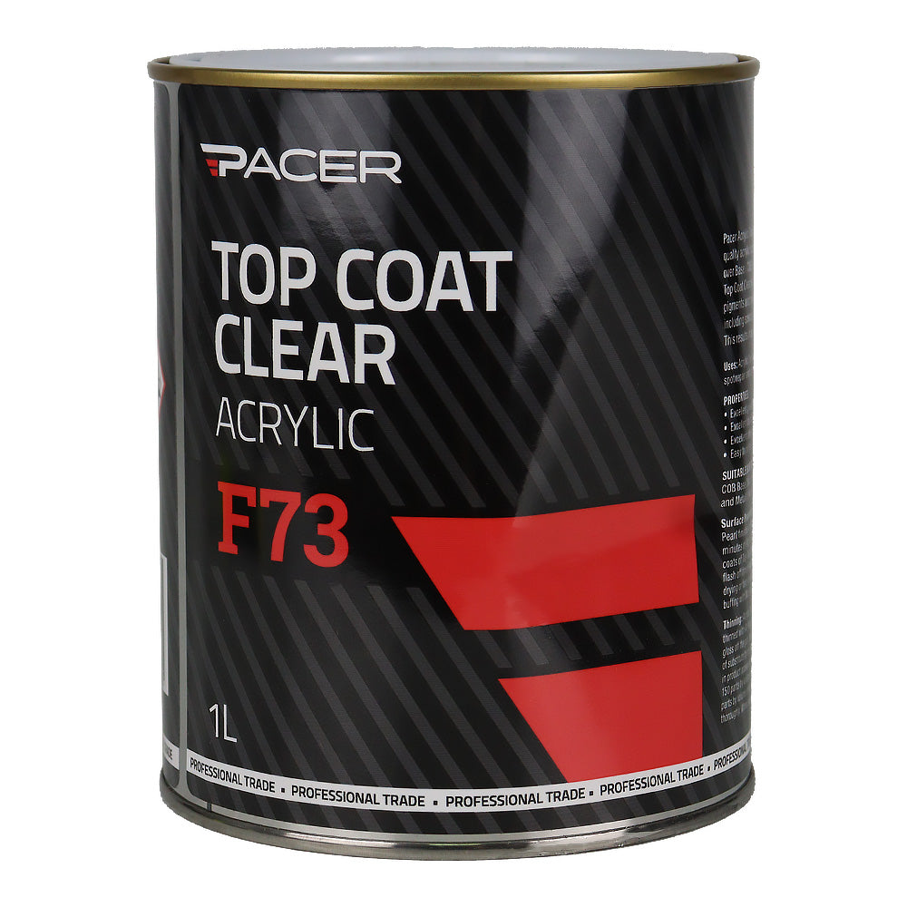 PACER F73 Top Coat Clear Acrylic 1L Protective Finish