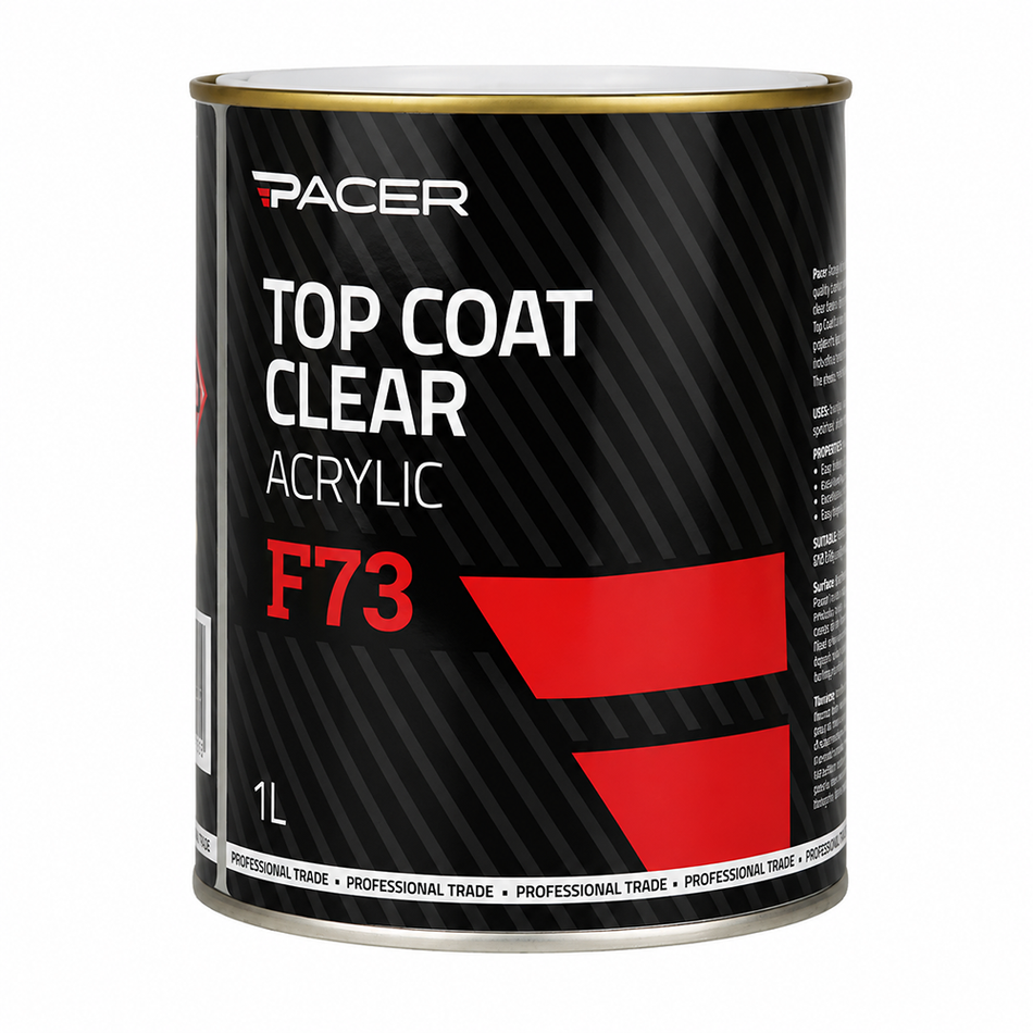 PACER F73 Top Coat Clear Acrylic 1L Protective Finish
