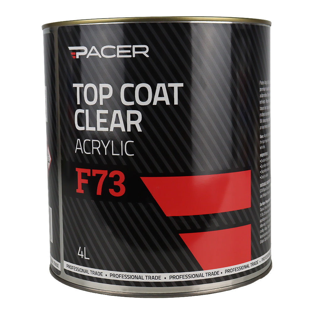 PACER F73 Top Coat Clear Acrylic 4L Protective Finish – Wholesale Paint ...