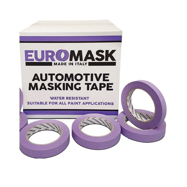 EUROMASK Automotive Masking Tape 18mm Purple Waterproof Pack Box