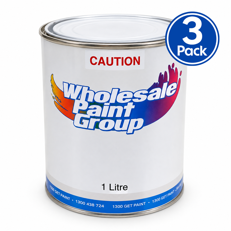 WPG Reusable Empty Paint Tin Can with Lid 1L 3 Pack