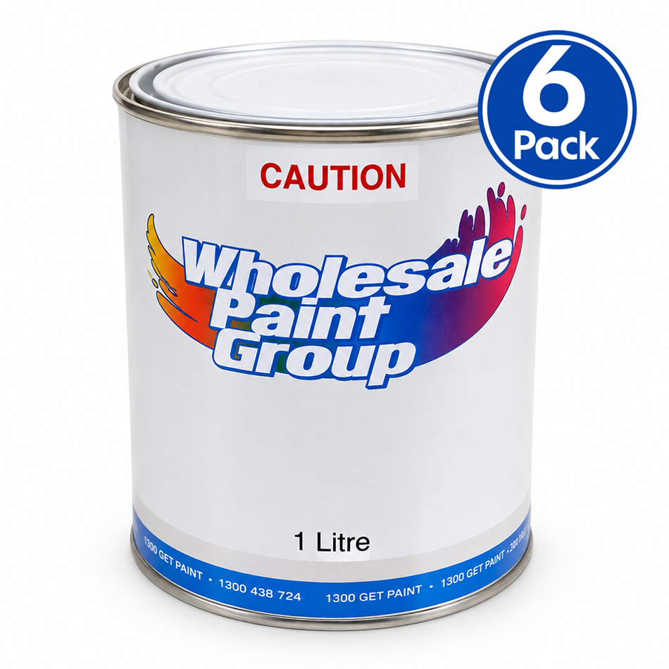 WPG Reusable Empty Paint Tin Can with Lid 1L 6 Pack