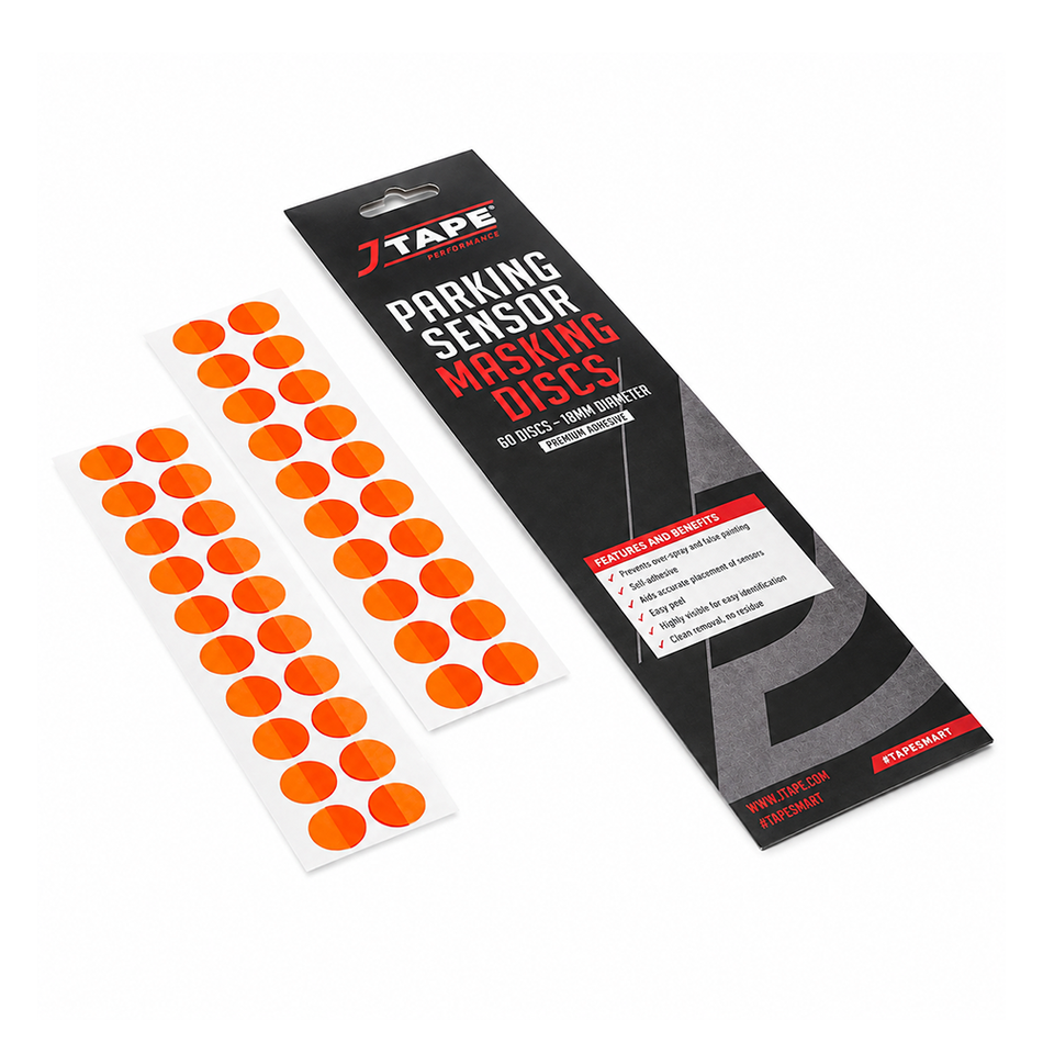 JTAPE Parking Sensor Masking Discs 18mm 60 Pack