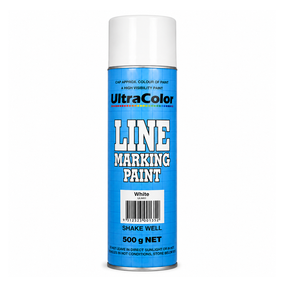 ULTRACOLOR Line Marking Paint White 500g Inverted Aerosol