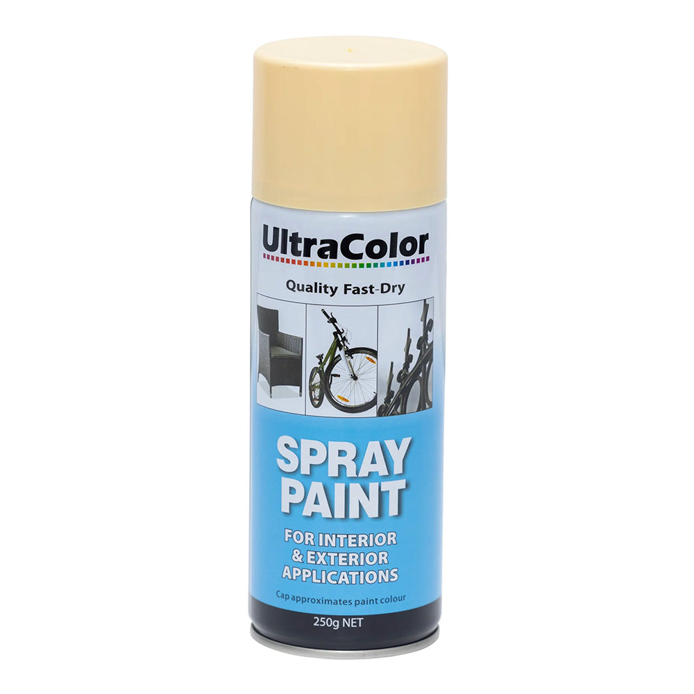 ULTRACOLOR Spray Paint Fast Drying Interior Exterior 30 Colours 250gm Cans