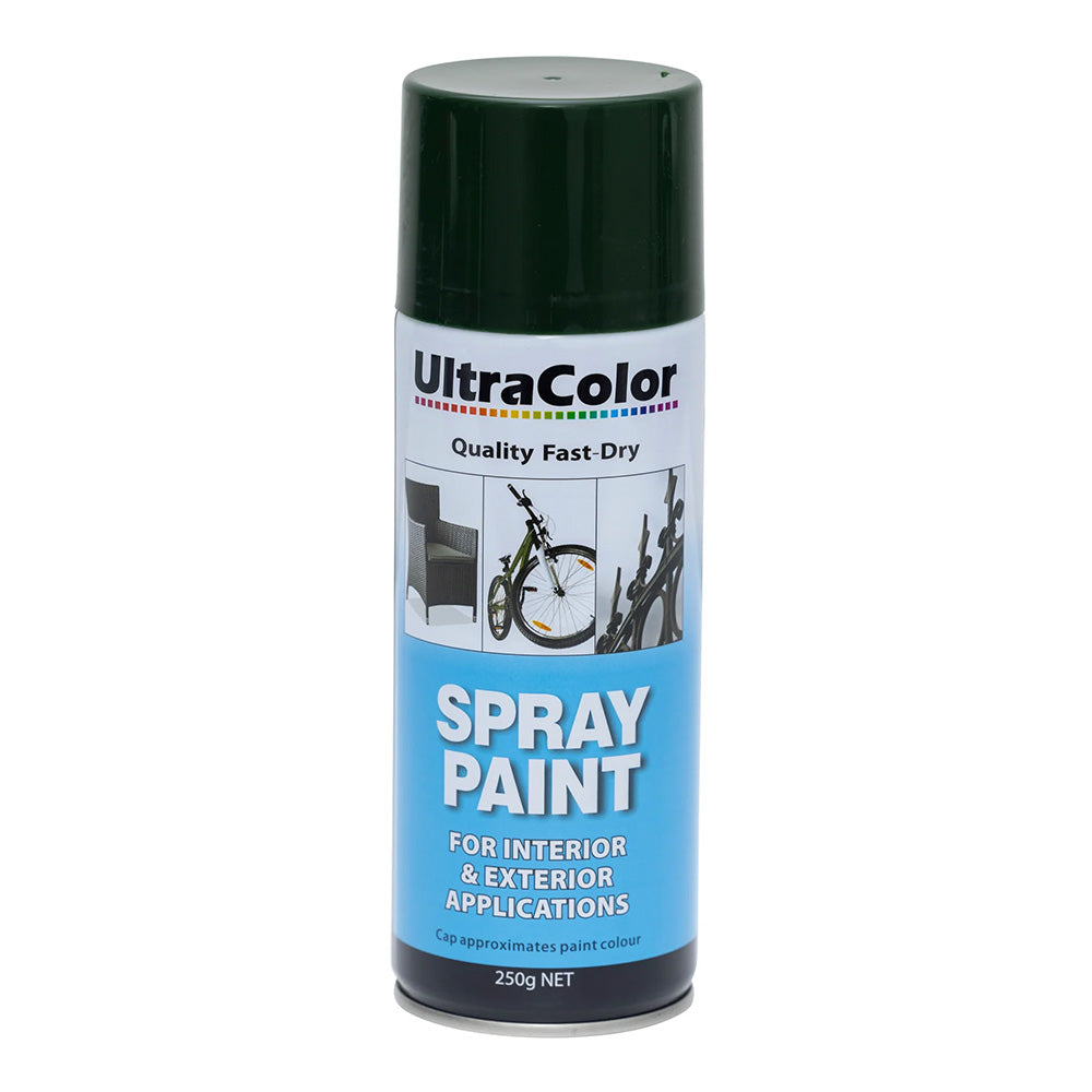 ULTRACOLOR Spray Paint Fast Drying Interior Exterior 30 Colours 250gm Cans