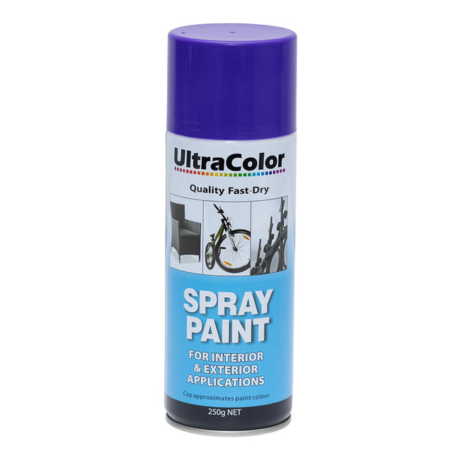 ULTRACOLOR Spray Paint Fast Drying Interior Exterior 250g Plum Purple Cans