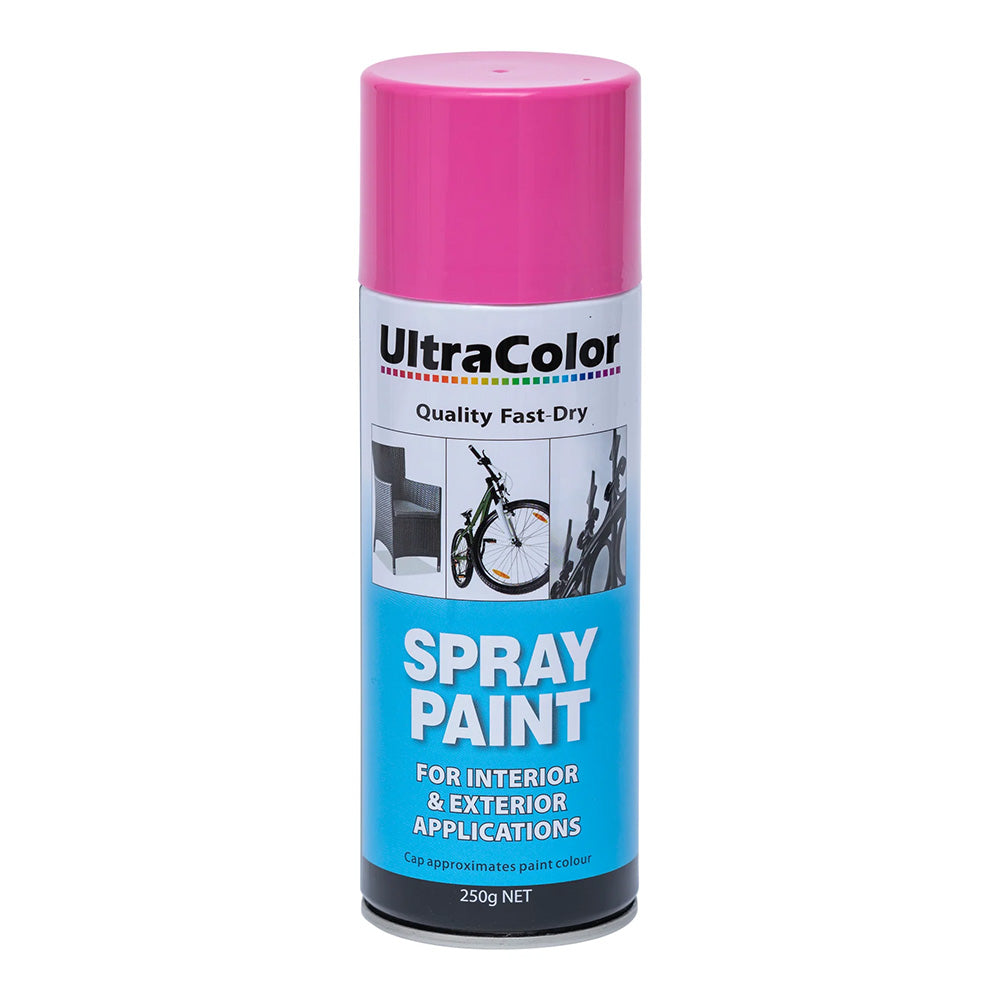 ULTRACOLOR Spray Paint Fast Drying Interior Exterior 30 Colours 250gm Cans