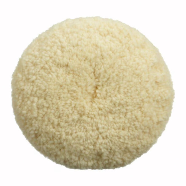 VELOCITY Wool Polishing Pad 200mm White Double Sided Buffing