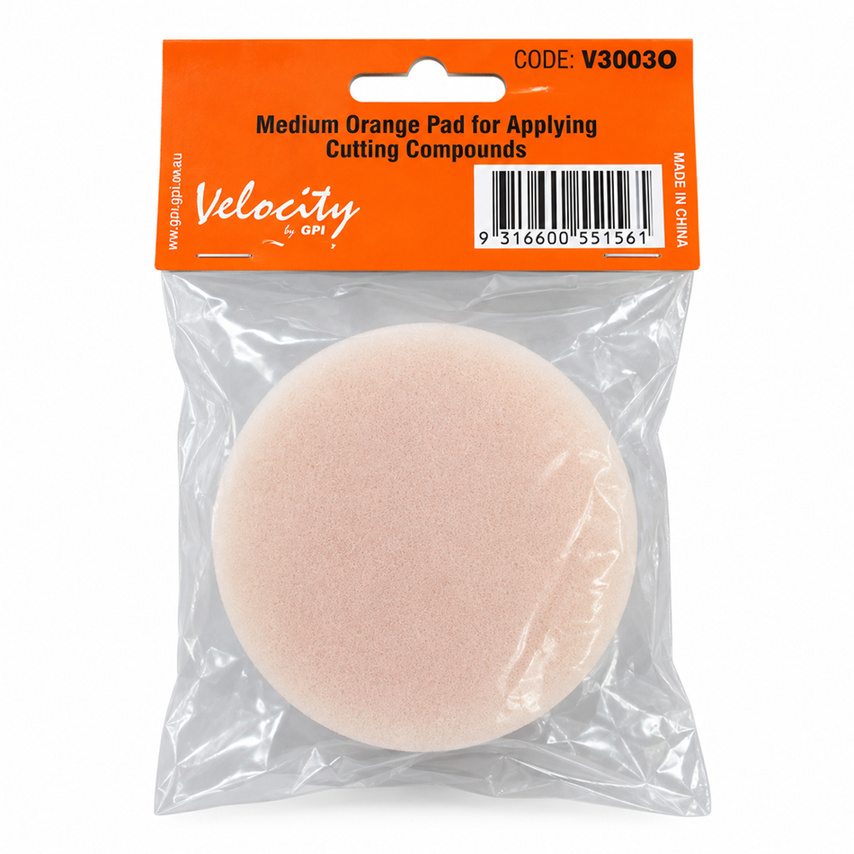 VELOCITY Orange Foam Cutting Pad 80mm x 25mm