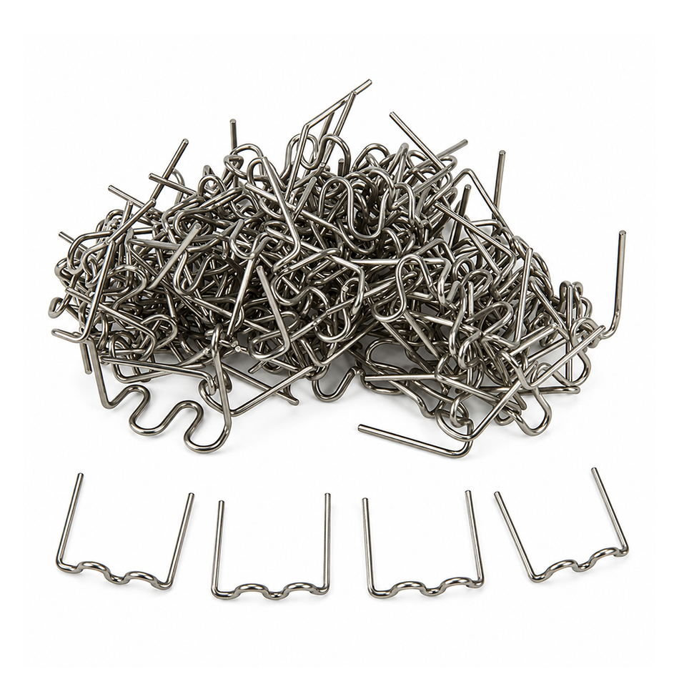 VELOCITY 0.8mm Wave Staples 100 Pack for Plastic Welding & Bumper Repair