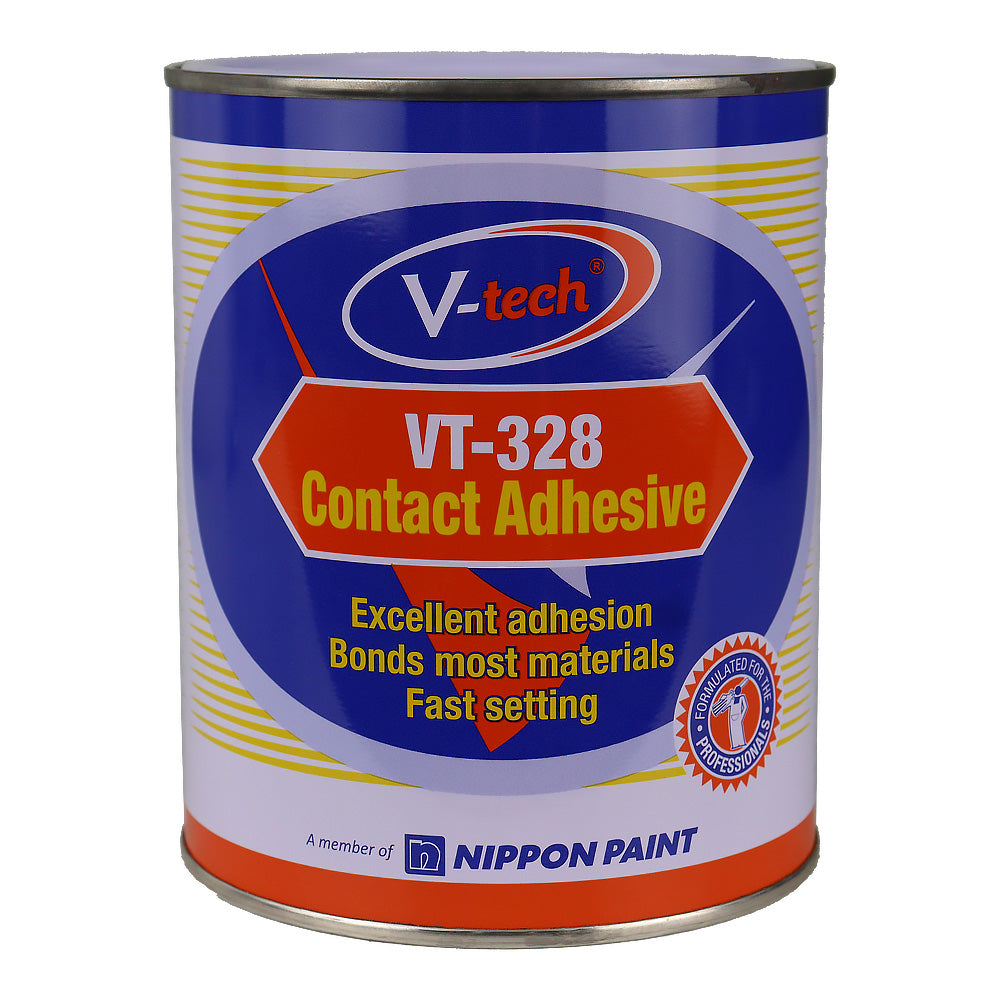 V‑TECH Contact Adhesive VT-328 1L Multi‑Surface Bonding Glue Durable Strong
