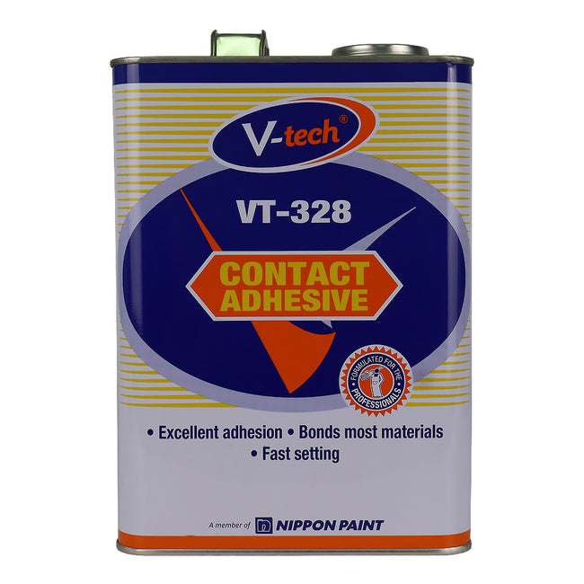 V‑TECH Contact Adhesive VT-328 3.6L Multi‑Surface Bonding Glue Durable Strong