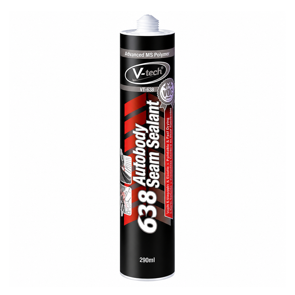 V-TECH VT-638 Automotive Seam Sealer & Adhesive Beige 290ml