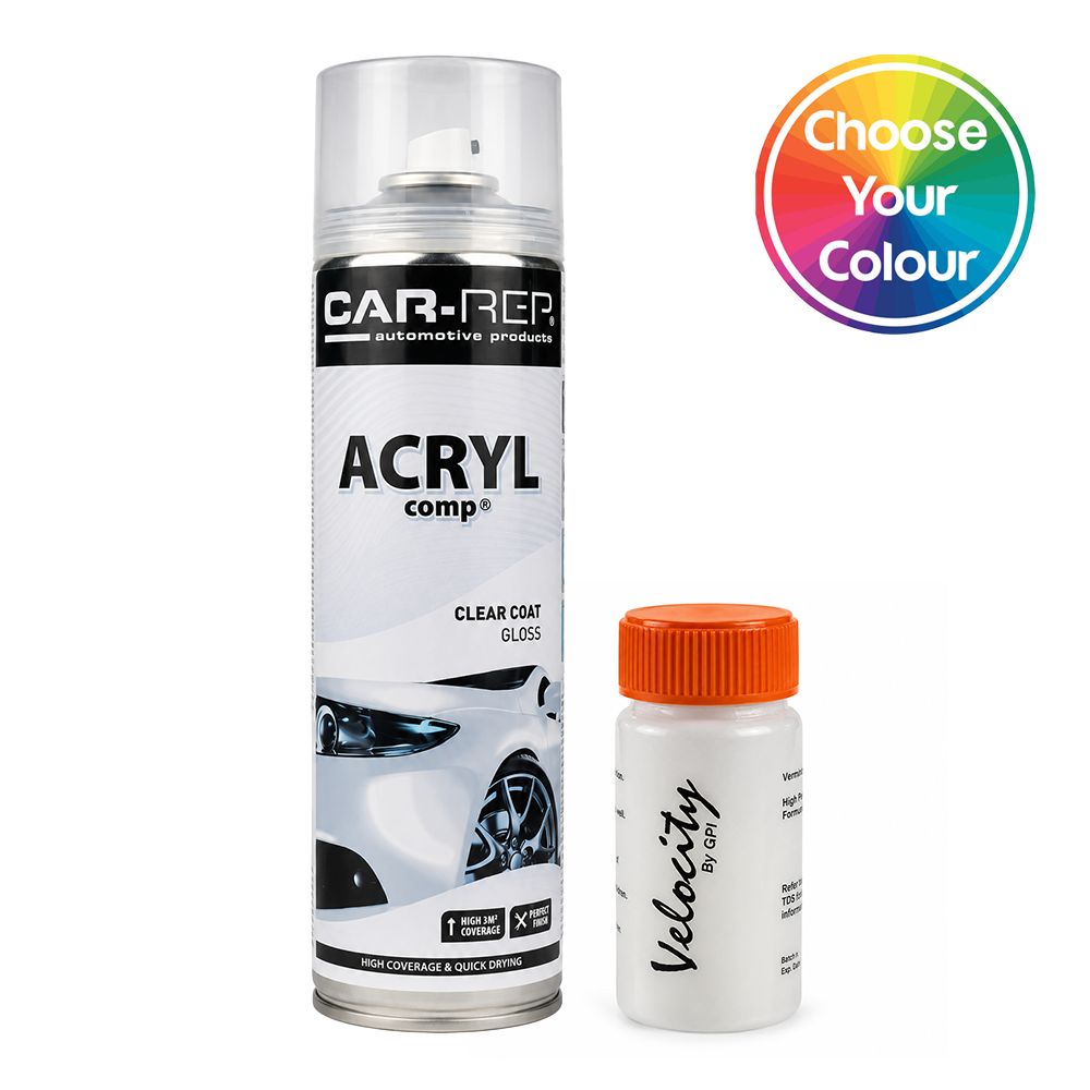 Toyota 4E9 Beige Touch Up Paint 50ml & 1K Clear Coat Aerosol 500ml ...