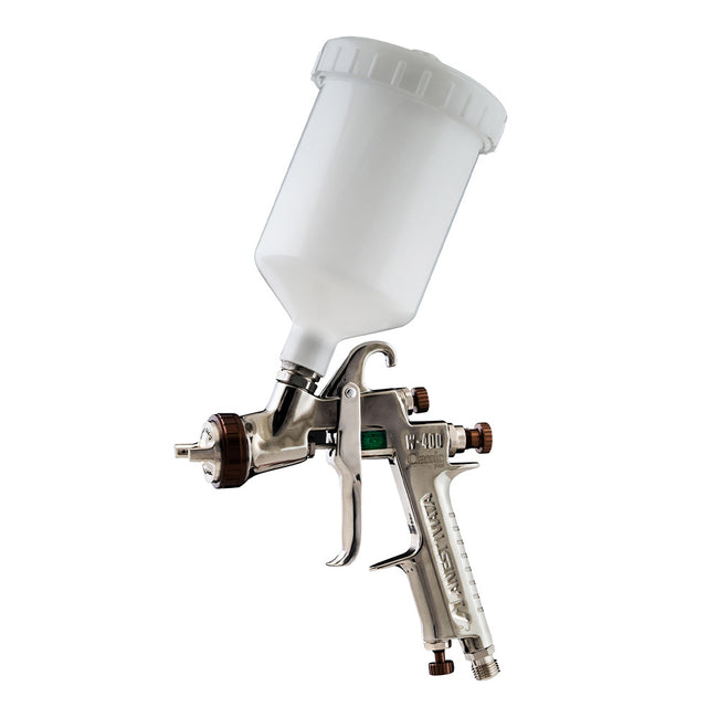 Anest Iwata W400 Bell Aria 1.3mm Gravity Spray Gun With 600ml Pot Automotive Refinish