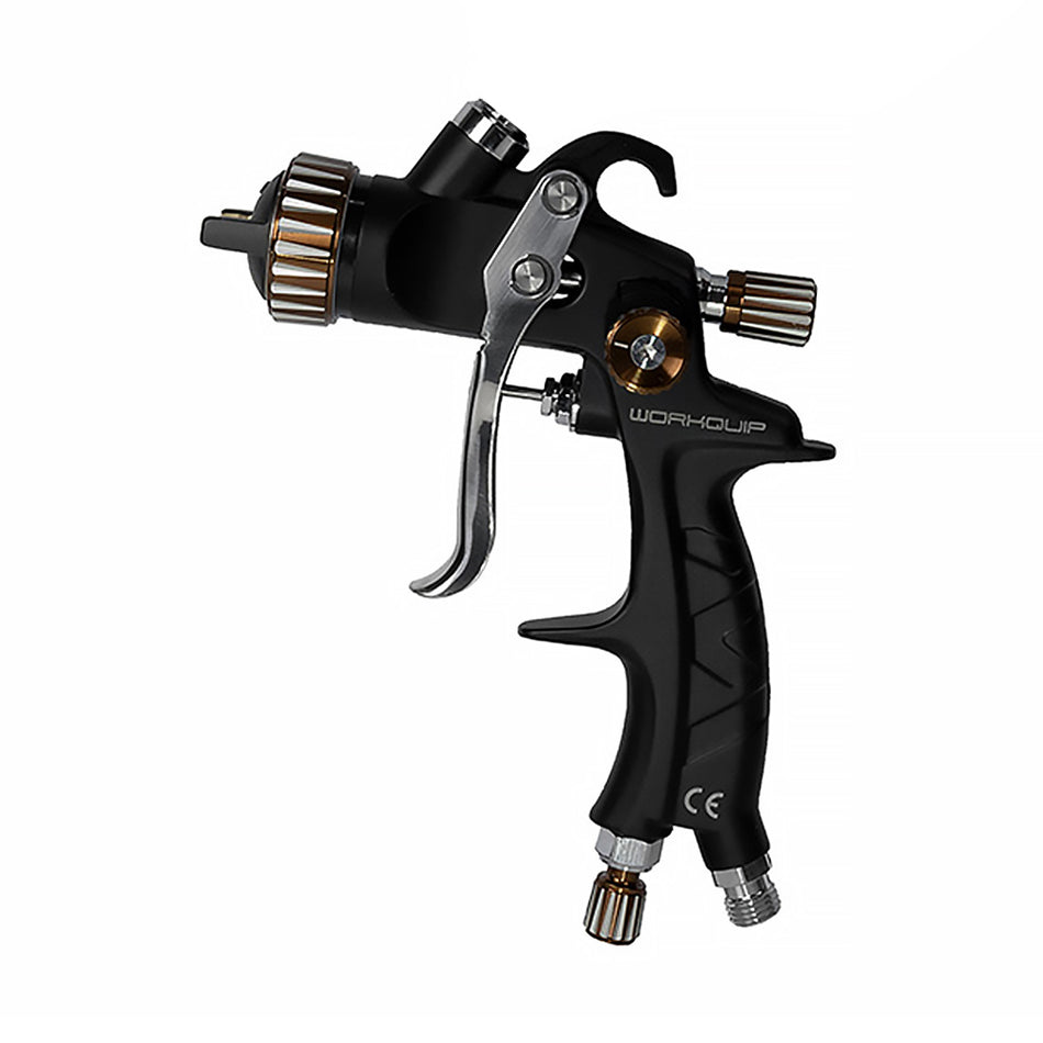 WORKQUIP X1 Gravity Spray Gun 1.3mm Fully Serviceable + 600ml Pot WX-102G