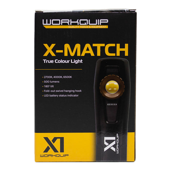 WORKQUIP X1 X-MATCH True Colour Light 2700K 4000K 6500K Paint Matching Automotive