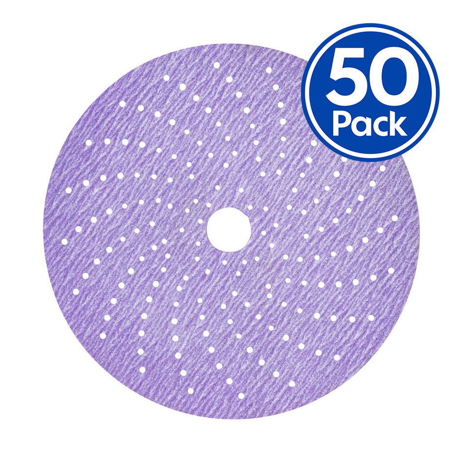 3M Cubitron II P400 Purple Clean Sanding Hookit Disc 152mm x 50 Pack 31484 Fast Cutting