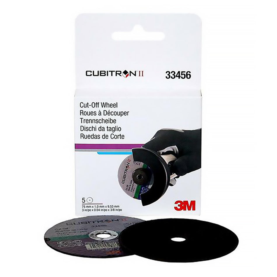 3M Cubitron II Cut Off Wheels 33456 75mm x 1.0mm x 9.53mm x 5 Pack