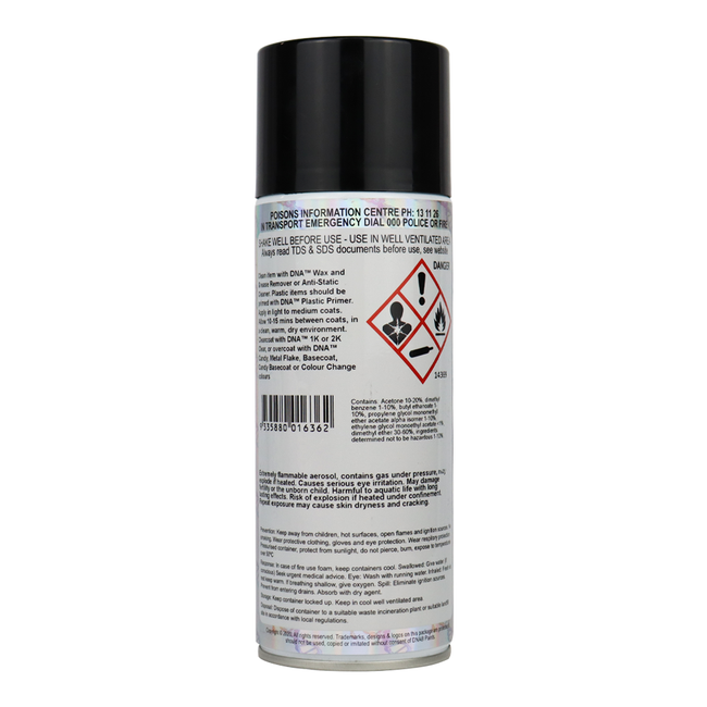 DNA PAINTS Automotive Plastic Primer Spray Paint 350ml Aerosol Adhesion Promoter