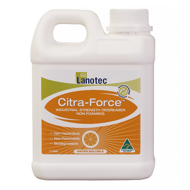 LANOTEC Citra-Force Industrial Strength Citrus Degreaser Cleaner 1L Concentrate