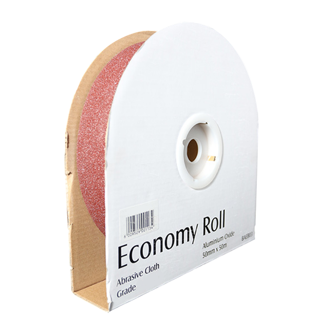 REVCUT Economy Cloth Emery Paper 60G 50mm x 50m Roll