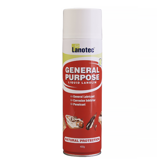 LANOTEC General Purpose Liquid Lanolin 400g Spray Lubricant and Corrosion Inhibitor