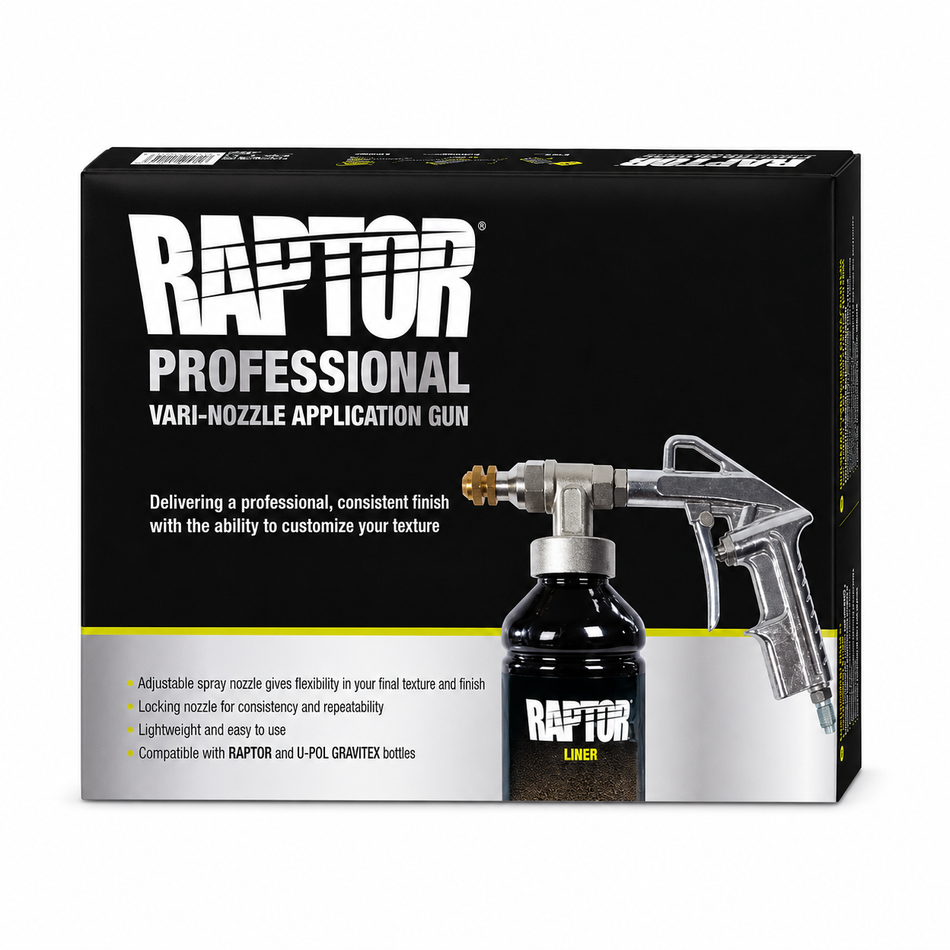 U-POL RAPTOR Vari-Nozzle Spray Gun Adjustable Texture Coating Gun