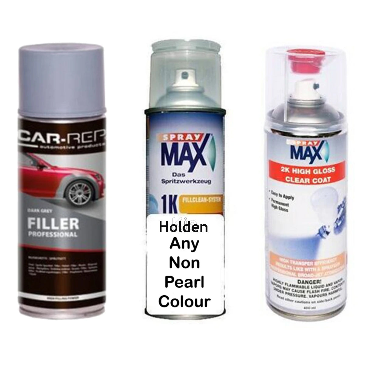 Auto Touch Up Paint Holden Any Non Pearl Colour Plus 2k Clear Coat & Primer