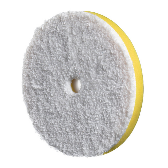 RUPES Bigfoot DA Fine Microfibre Compound Pad Fine Yellow 130mm