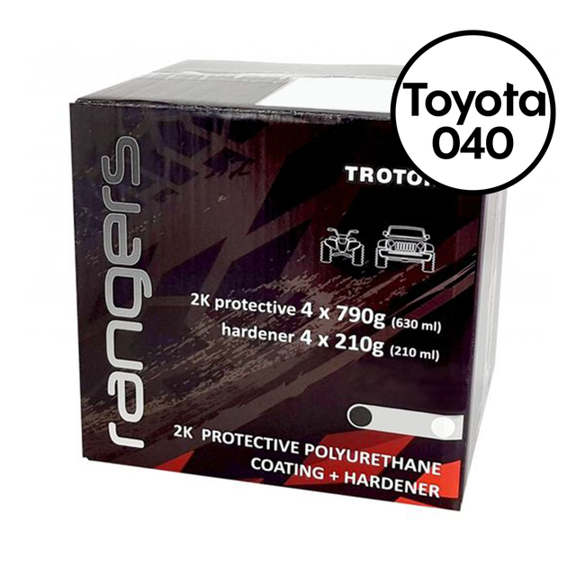 TROTON Rangers 2K Tough Protective Polyurethane Coating Kit 3.78L for Toyota 040 White